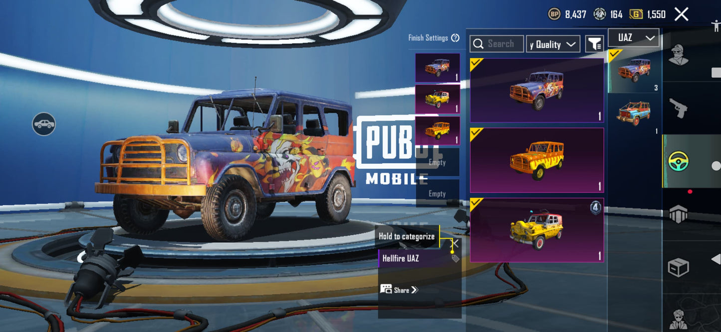 PUBG M Account Glacier Level 2
